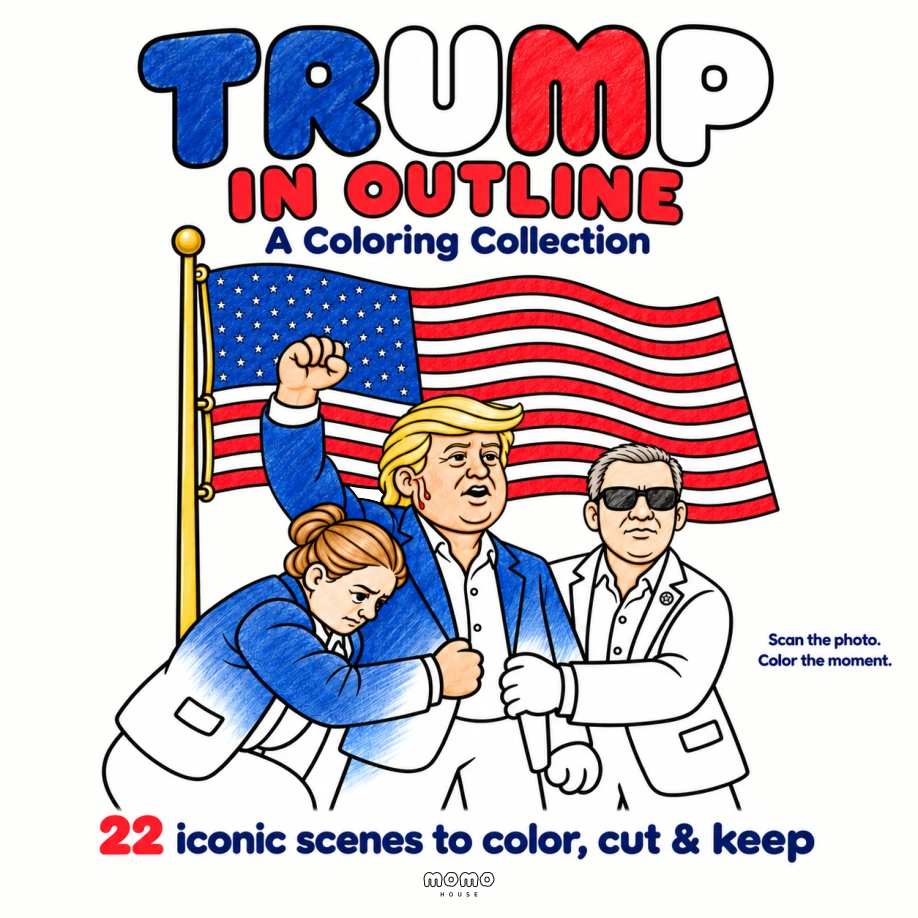 Cover of Trump in Outline: A Coloring Collection